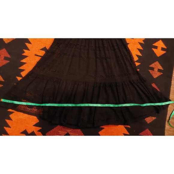 Handmade Upcycled Black Mini Dress with Butterfly and Lace. Some Stretch. L/XL - Picture 16 of 16